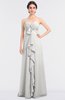 ColsBM Jemma Cloud White Elegant A-line Strapless Sleeveless Ruching Bridesmaid Dresses