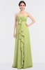 ColsBM Jemma Lime Green Elegant A-line Strapless Sleeveless Ruching Bridesmaid Dresses