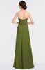 ColsBM Jemma Olive Green Elegant A-line Strapless Sleeveless Ruching Bridesmaid Dresses