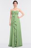 ColsBM Jemma Sage Green Elegant A-line Strapless Sleeveless Ruching Bridesmaid Dresses