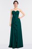 ColsBM Jemma Shaded Spruce Elegant A-line Strapless Sleeveless Ruching Bridesmaid Dresses