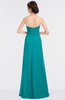ColsBM Jemma Teal Elegant A-line Strapless Sleeveless Ruching Bridesmaid Dresses