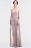 ColsBM Tayler Blush Elegant A-line Spaghetti Sleeveless Zip up Bridesmaid Dresses