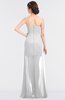 ColsBM Tayler Cloud White Elegant A-line Spaghetti Sleeveless Zip up Bridesmaid Dresses