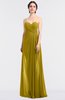 ColsBM Tayler Sauterne Elegant A-line Spaghetti Sleeveless Zip up Bridesmaid Dresses