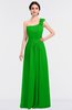ColsBM Winter Jasmine Green Mature A-line Asymmetric Neckline Sleeveless Floor Length Flower Bridesmaid Dresses