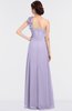 ColsBM Winter Light Purple Mature A-line Asymmetric Neckline Sleeveless Floor Length Flower Bridesmaid Dresses