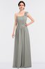 ColsBM Winter Platinum Mature A-line Asymmetric Neckline Sleeveless Floor Length Flower Bridesmaid Dresses