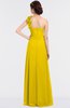 ColsBM Winter Yellow Mature A-line Asymmetric Neckline Sleeveless Floor Length Flower Bridesmaid Dresses