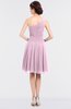 ColsBM Miriam Baby Pink Mature A-line Zip up Knee Length Bow Bridesmaid Dresses