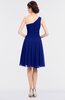 ColsBM Miriam Electric Blue Mature A-line Zip up Knee Length Bow Bridesmaid Dresses