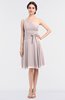 ColsBM Miriam Light Pink Mature A-line Zip up Knee Length Bow Bridesmaid Dresses
