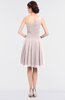 ColsBM Miriam Light Pink Mature A-line Zip up Knee Length Bow Bridesmaid Dresses