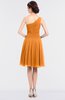 ColsBM Miriam Orange Mature A-line Zip up Knee Length Bow Bridesmaid Dresses