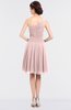 ColsBM Miriam Pastel Pink Mature A-line Zip up Knee Length Bow Bridesmaid Dresses