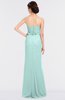 ColsBM Natalee Blue Glass Romantic A-line Strapless Zip up Floor Length Ruching Bridesmaid Dresses