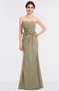 ColsBM Natalee Candied Ginger Romantic A-line Strapless Zip up Floor Length Ruching Bridesmaid Dresses