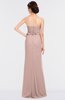 ColsBM Natalee Dusty Rose Romantic A-line Strapless Zip up Floor Length Ruching Bridesmaid Dresses