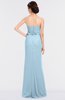 ColsBM Natalee Ice Blue Romantic A-line Strapless Zip up Floor Length Ruching Bridesmaid Dresses