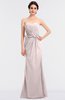ColsBM Natalee Light Pink Romantic A-line Strapless Zip up Floor Length Ruching Bridesmaid Dresses