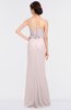 ColsBM Natalee Light Pink Romantic A-line Strapless Zip up Floor Length Ruching Bridesmaid Dresses