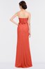 ColsBM Natalee Living Coral Romantic A-line Strapless Zip up Floor Length Ruching Bridesmaid Dresses