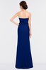 ColsBM Natalee Sodalite Blue Romantic A-line Strapless Zip up Floor Length Ruching Bridesmaid Dresses