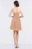 ColsBM Averi Almost Apricot Mature A-line Zip up Mini Beaded Bridesmaid Dresses