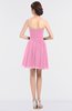 ColsBM Averi Pink Mature A-line Zip up Mini Beaded Bridesmaid Dresses