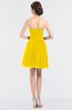 ColsBM Averi Yellow Mature A-line Zip up Mini Beaded Bridesmaid Dresses