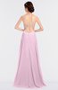 ColsBM Rachel Baby Pink Mature A-line Strapless Zip up Sweep Train Plainness Bridesmaid Dresses
