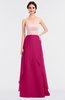 ColsBM Rachel Beetroot Purple Mature A-line Strapless Zip up Sweep Train Plainness Bridesmaid Dresses