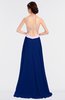 ColsBM Rachel Sodalite Blue Mature A-line Strapless Zip up Sweep Train Plainness Bridesmaid Dresses