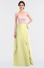 ColsBM Rachel Wax Yellow Mature A-line Strapless Zip up Sweep Train Plainness Bridesmaid Dresses