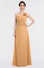 ColsBM Kendra Apricot Elegant Asymmetric Neckline Sleeveless Floor Length Flower Bridesmaid Dresses