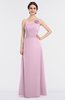 ColsBM Kendra Baby Pink Elegant Asymmetric Neckline Sleeveless Floor Length Flower Bridesmaid Dresses