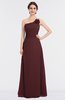 ColsBM Kendra Burgundy Elegant Asymmetric Neckline Sleeveless Floor Length Flower Bridesmaid Dresses