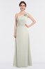 ColsBM Kendra Cream Elegant Asymmetric Neckline Sleeveless Floor Length Flower Bridesmaid Dresses