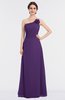 ColsBM Kendra Dark Purple Elegant Asymmetric Neckline Sleeveless Floor Length Flower Bridesmaid Dresses