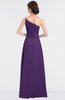 ColsBM Kendra Dark Purple Elegant Asymmetric Neckline Sleeveless Floor Length Flower Bridesmaid Dresses