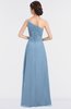 ColsBM Kendra Dusty Blue Elegant Asymmetric Neckline Sleeveless Floor Length Flower Bridesmaid Dresses