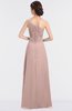 ColsBM Kendra Dusty Rose Elegant Asymmetric Neckline Sleeveless Floor Length Flower Bridesmaid Dresses