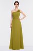 ColsBM Kendra Golden Olive Elegant Asymmetric Neckline Sleeveless Floor Length Flower Bridesmaid Dresses