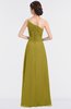 ColsBM Kendra Golden Olive Elegant Asymmetric Neckline Sleeveless Floor Length Flower Bridesmaid Dresses