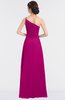 ColsBM Kendra Hot Pink Elegant Asymmetric Neckline Sleeveless Floor Length Flower Bridesmaid Dresses
