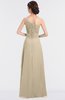 ColsBM Kendra Novelle Peach Elegant Asymmetric Neckline Sleeveless Floor Length Flower Bridesmaid Dresses