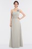 ColsBM Kendra Off White Elegant Asymmetric Neckline Sleeveless Floor Length Flower Bridesmaid Dresses
