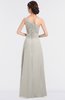ColsBM Kendra Off White Elegant Asymmetric Neckline Sleeveless Floor Length Flower Bridesmaid Dresses