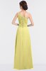 ColsBM Kendra Pastel Yellow Elegant Asymmetric Neckline Sleeveless Floor Length Flower Bridesmaid Dresses