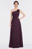ColsBM Kendra Plum Elegant Asymmetric Neckline Sleeveless Floor Length Flower Bridesmaid Dresses